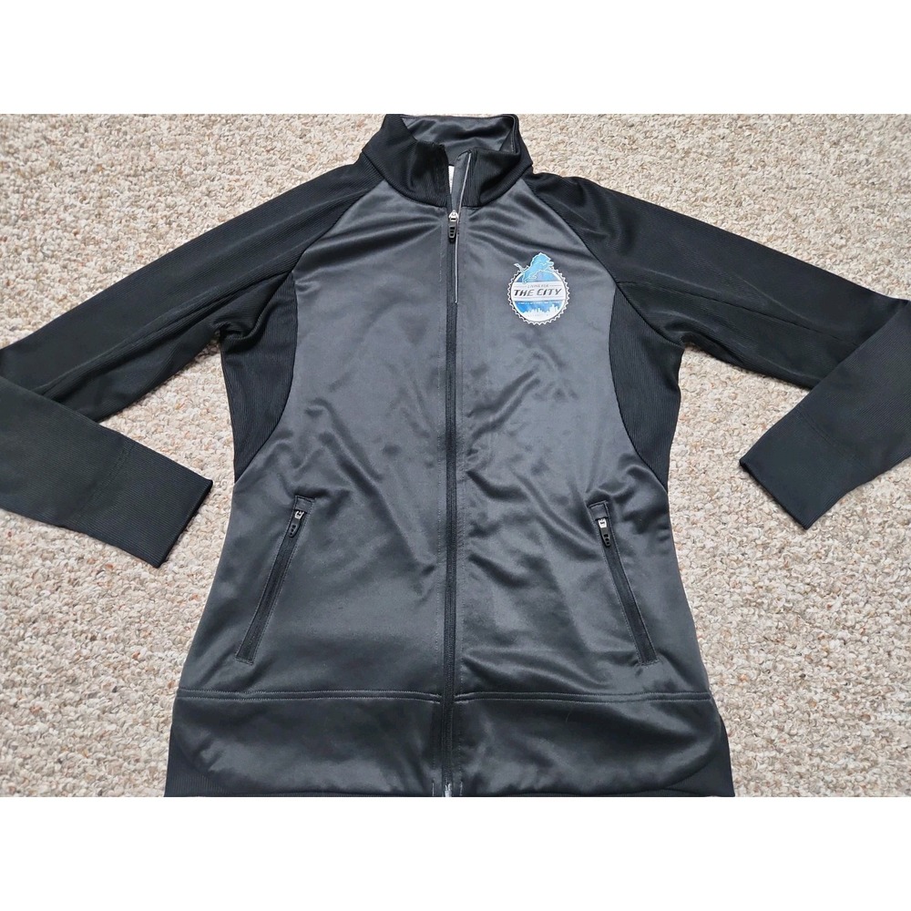 Detroit Lions Football Women's Living for the City Medium Full Zip Black Elevate